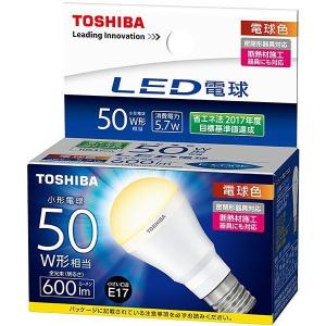 東芝 LED電球 ミニクリプトン電球形 600lm LDA6L-HE17/S50W/2 LDA6L-H-E17/S50W/2 _