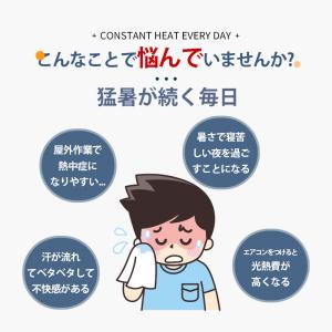 腰掛け扇風機 扇風機 小型 携帯扇風機 首かけ...の詳細画像1