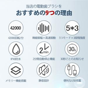 電動歯ブラシ 替えブラシ8本 替えブラシ 歯ブ...の詳細画像3