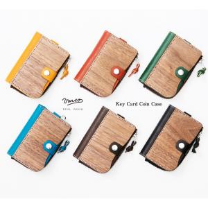 VARCO REALWOOD Key card coin case キーケース 小銭入れ付 メンズ レディース 本革 革 レザー 日本製 コインケース カードケース おしゃれ スマートキー