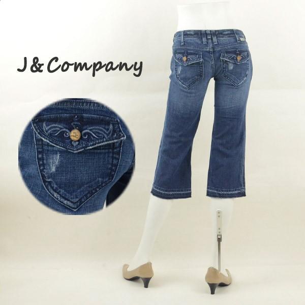 J&amp;Company ジェイアンドカンパニー C1230OGD ダメージ加工ショートパンツ レディース...