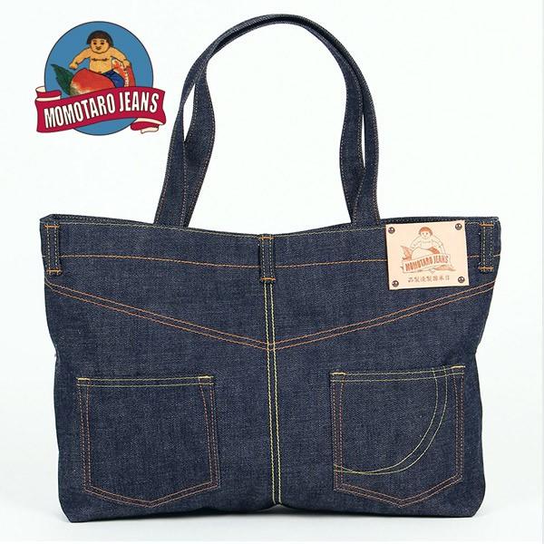 桃太郎ジーンズ MOMOTARO JEANS B-11-D 銅丹デニム トートバッグ メンズ 得トク...