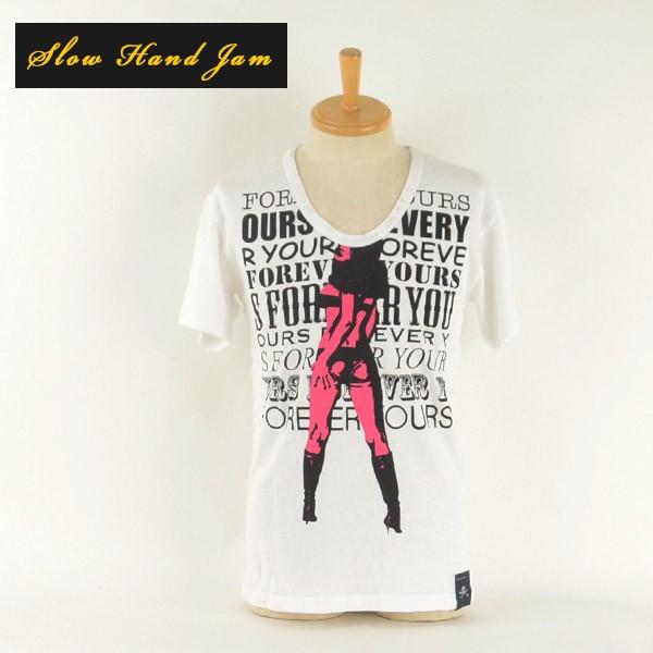 Slow Hand Jam スロウハンドジャム 220030 英文字プリントTシャツ メンズ 得トク...