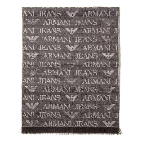 【並行輸入品】ARMANI JEANS マフラー 934504 CD786 00152 ブラウン/ベ...