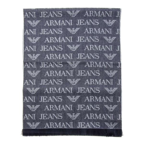 【並行輸入品】ARMANI JEANS マフラー 934504 CD786 00635 ブルー ウー...