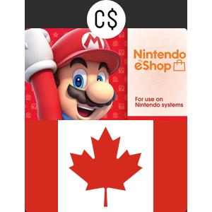 Nintendo eShop card 10CAD カナダ版 CAD