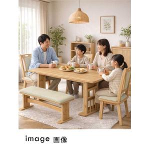 ダイニングテーブルセット ベンチ 回転チェア ...の詳細画像3