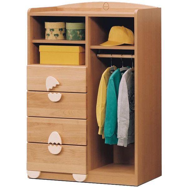 チェスト キッズ 家具 タンス 完成品 木製 ワードローブ クローゼット 幅80cm