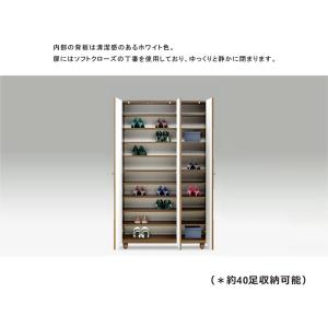 下駄箱 シューズボックス 靴箱 扉付き ホワイ...の詳細画像1
