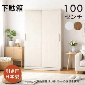 シューズボックス 幅100 大容量 下駄箱 引...の詳細画像4