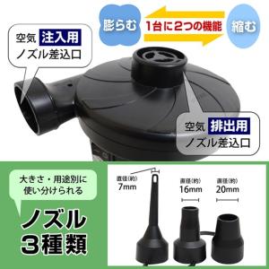 空気入れ 電動 コンパクト AC 電源 エアー...の詳細画像2