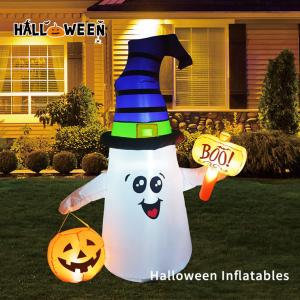 ハロウィン 光る お化け かぼちゃ BOO パンプキン エアーディスプレ