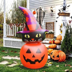 ハロウィン ライト かぼちゃ置物 高さ12.2cm 光る LED ジャック オー