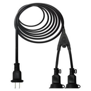 延長コード 5m 2又 屋外用 防雨型 2分岐 2股 イルミネーション用