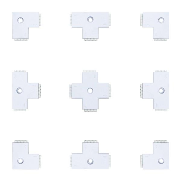 LEDテープライト用 分岐コネクタ 全3種 5050smd RGB マルチカラー用 パーツ Ｌ字 T...