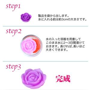 フラワージェリー バラ 薔薇 ローズ 水で膨ら...の詳細画像1