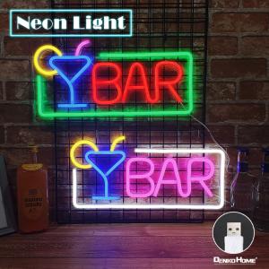 DENKO HOME（電光ホーム） LED ネオンサイン BAR 看板 バー アルコール