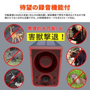 防犯アラーム ソーラー 防犯センサー 録音 機...の詳細画像1