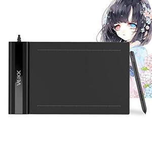 VEIKK S640 初めてペンタブ ペンタブレット 6*4インチ OSUゲーム イラスト 板タブ 入門用 絵描き 8192レベル筆圧 Windo
