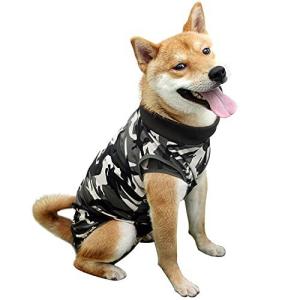 Tengcong 犬用術後ウェア 犬用 術後服 腹部の傷口保護 傷舐め防止 エリザベスカラーに代わる 避妊手術 皮膚保護 術後カバー服 保護服 雄