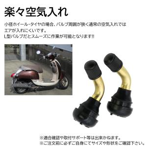 2個入 L型エアバルブ PVR-70 ゴムバル...の詳細画像2