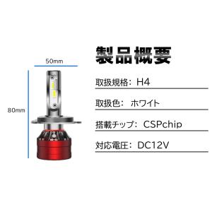 爆光 LEDヘッドライト H4 Hi/Lo 高...の詳細画像1