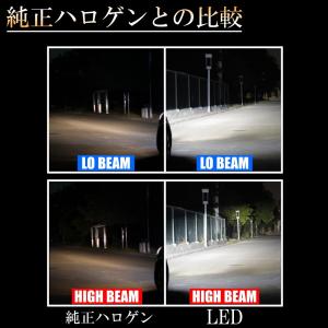 爆光 LEDヘッドライト H4 Hi/Lo 高...の詳細画像5