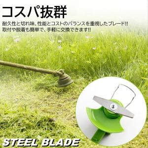 5枚入 草刈り機 芝刈り機 替刃 スチールブレ...の詳細画像2