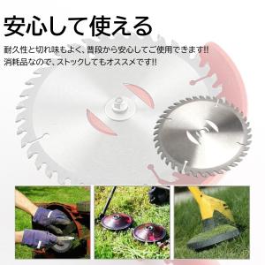 6インチ チップソー 3枚 充電式 草刈機 取...の詳細画像3