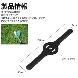 ナイロンブレード 10枚 取付穴径5mm 直径...の詳細画像1