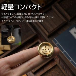 ドラム型 お線香立て ミニタイプ 真鍮 お香立...の詳細画像2