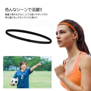 1本入 スポーツ バンド ヘッドバンド 細型 ...の詳細画像3