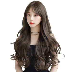 ウィッグ かつら フルウィッグ Candybay ロング ウェーブ 巻き髪 カール 左右分け前髪 レディース wig 自然 耐熱 人気 小顔