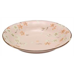 かじゅあるらいふ カレー パスタ皿 ピンク 20.7cm 美濃焼 はんなり桜 カレー&amp;パスタ K12279