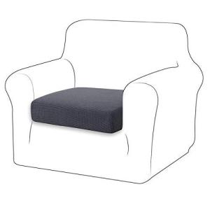 TIANSHU ソファー座面カバー 1人掛け ソファー クッション カバー 無地 縦横弾力 ストレッチ フィットタイプ 滑り