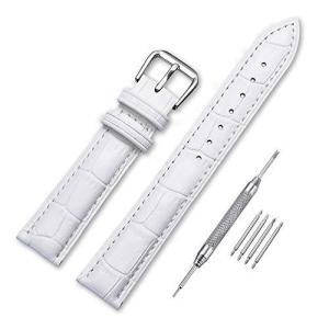 時計バンド 鰐皮紋様 レザー腕時計交換用本革ベルト 12mm 14mm 16mm 18mm 20mm 22mm 24mm おしゃれ 耐水性