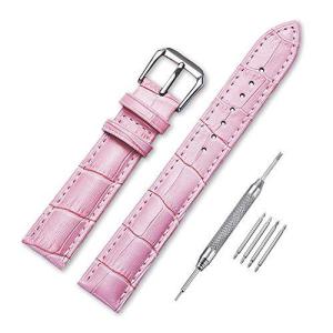時計バンド 鰐皮紋様 レザー腕時計交換用本革ベルト 12mm 14mm 16mm 18mm 20mm 22mm 24mm おしゃれ 耐水性