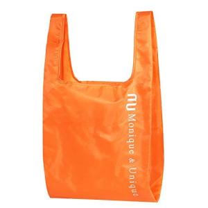 Monique & Unique エコバッグ 折りたたみ 買い物袋 大容量 軽量 防水 M&Uオリジナル レディース メンズ 人気 (オレン