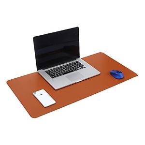 JWMY まるめて収納できる防水デスクマット マウスパッド オフィス用 家庭用 滑り止め 防水 撥水加工 PUレザー製