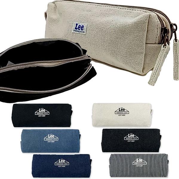 取寄品 リー Lee プリント 2連マルチポーチ 小物入れ ペンケース メガネケース メイクポーチ ...