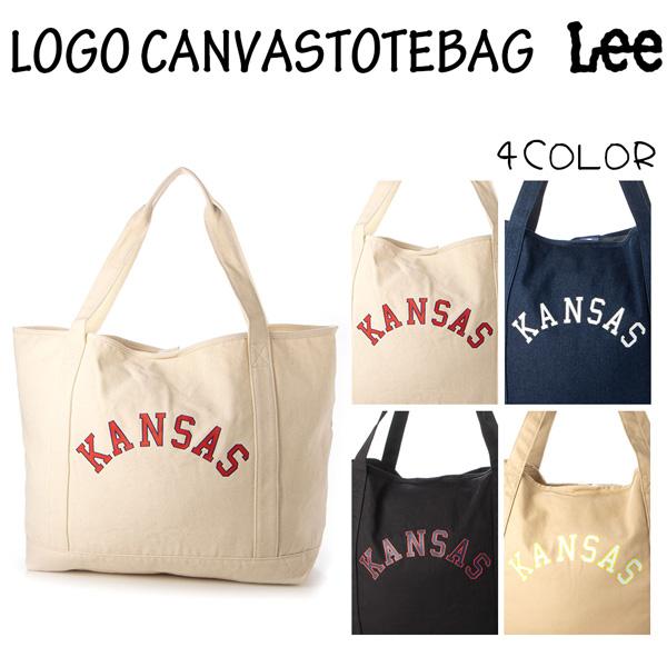 取寄品 リー Lee キャンバスカレッジロゴ入りBIGトートバッグ キャンバス ハンドバッグ 通学バ...