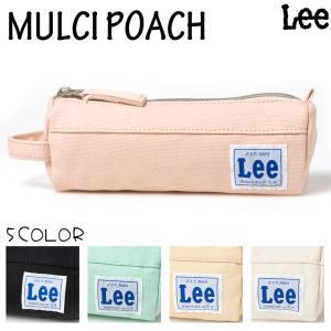 Lee 取寄品 リー キャンバスワッペン刺繍マルチポーチ ペン