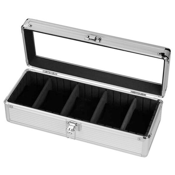 取寄品 Es'prima エスプリマ 5本用アルミ時計ケース 5連 腕時計保存箱 収納ボックス SE...