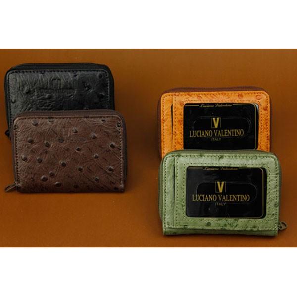 取寄品 本革 LUCIANOVALENTINO ルチアーノバレンチノ オーストリッチ風型押しパスケー...