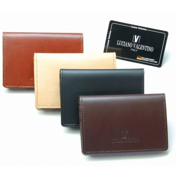 取寄品 本革 LUCIANOVALENTINO ルチアーノバレンチノ サラマンダースムース名刺入れ ...
