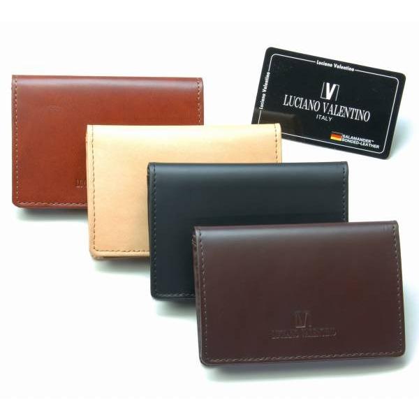 取寄品 本革 LUCIANOVALENTINO ルチアーノバレンチノ サラマンダースムースパスケース...