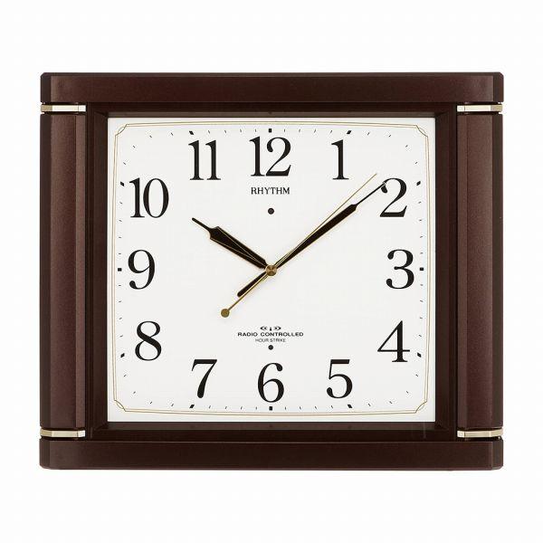 取寄品 正規品 RHYTHM リズム時計 4MN494RH06 報時時計 ネムリーナM494R アナ...