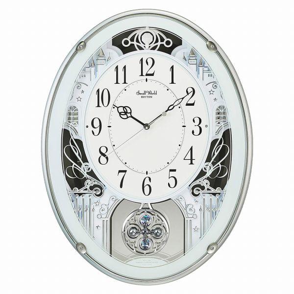 取寄品 正規品 RHYTHM リズム時計 4MN523RH05 電波アミュージング時計 スモールワー...