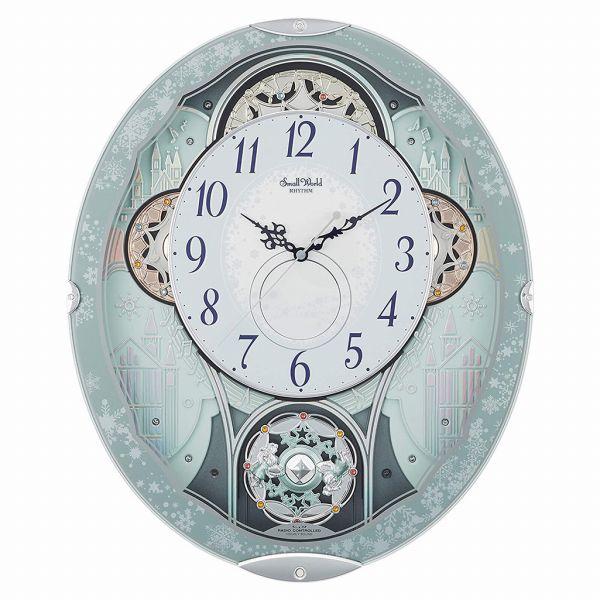 取寄品 正規品 RHYTHM リズム時計 4MN537RH04 電波からくり時計 スモールワールドビ...