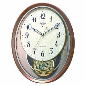 RHYTHM 』リズム スモールワールドエアル 電波からくり掛け時計